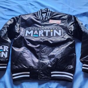 HEADWEAR CLASSICS MEN'S MARTIN LAWRENCE SATIN JACKET BLACK SIZE SMALL NEW!!!